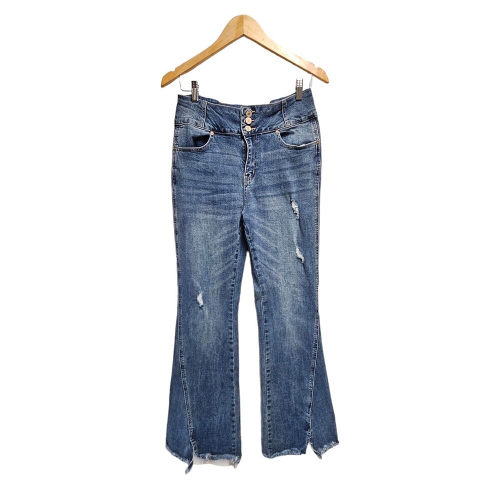 ✨ Kancan High Rise‎ Trouser Flare Stretch Jeans Women's 11/29